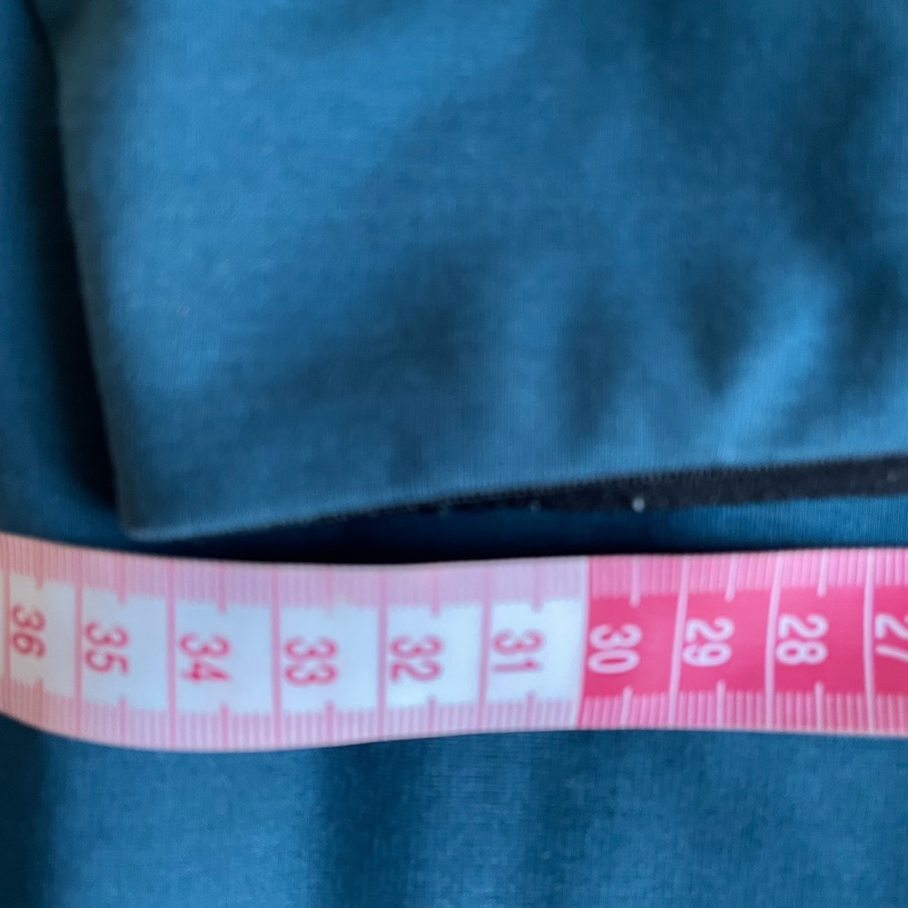COP COPINE designer pencil skirt in teal with front slit, size small - Picture 11 of 14